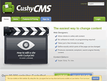 Tablet Screenshot of cushycms.com